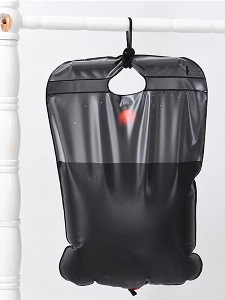 Portable Solar Camping Shower – 20L PVC Heated Water Bag for Outdoor Travel