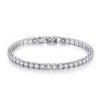 S925 Sterling Silver Tennis Bracelet – 4mm Zirconia for Wedding Jewelry