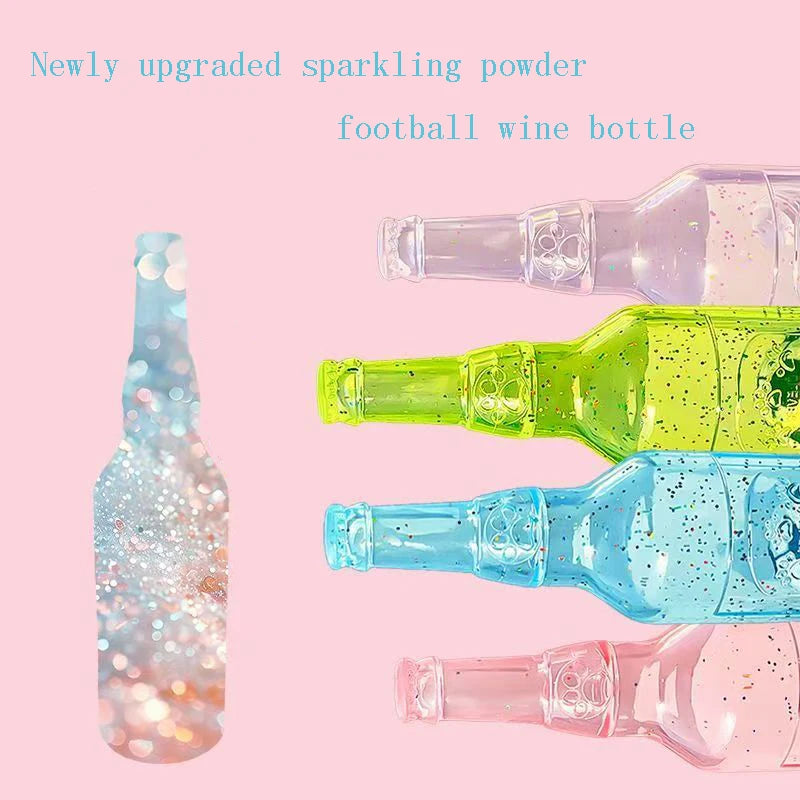 Interactive Rubber Squeaky Dog Toys – Durable Football and Bottle Pet Play