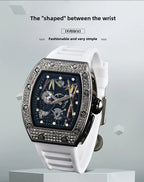 Bamboo Hollow Dial Quartz Watch – Fashionable Wooden Wristwatch for Men