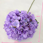 Silk Hydrangea Bouquet – 58cm Artificial Flowers for Wedding Home Decor
