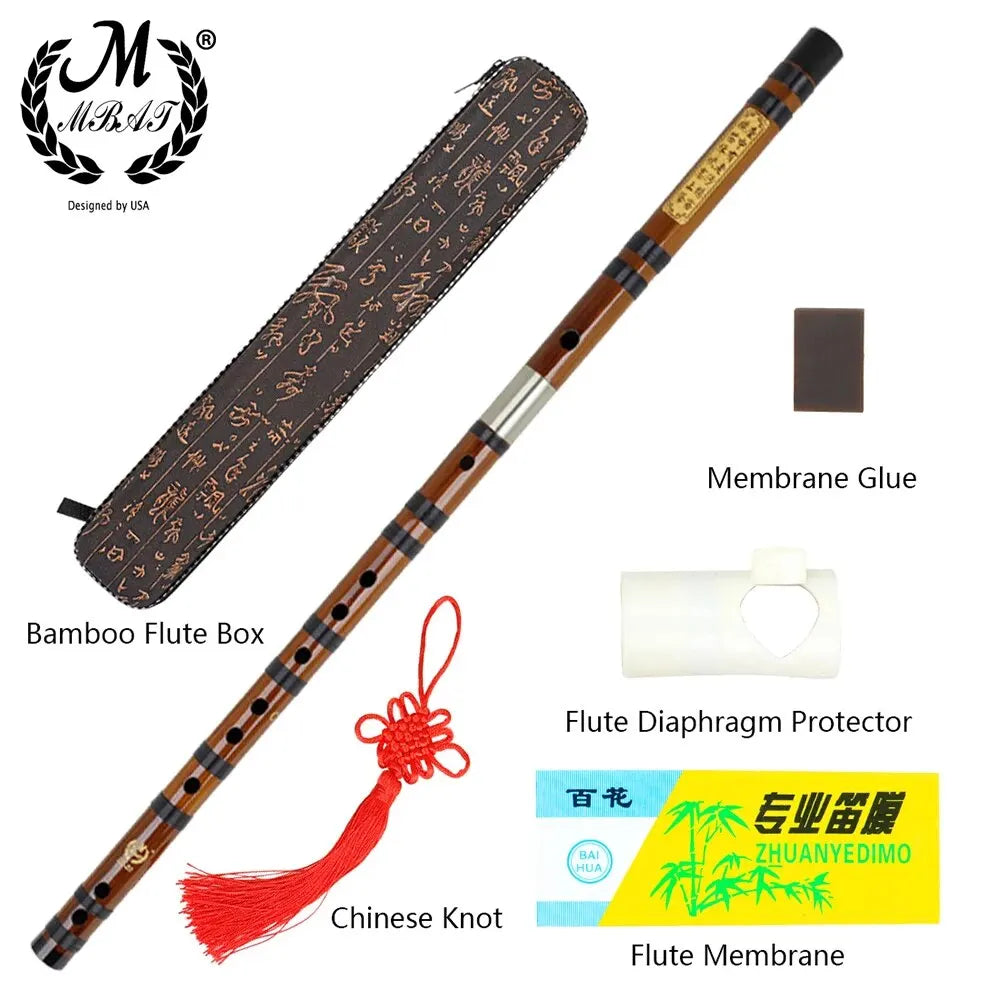 Bamboo Dizi Flute – Professional Woodwind Instrument for Traditional Music