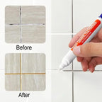 Waterproof Grout Repair Marker – White Tile Seam Paint for Bathroom Restoration