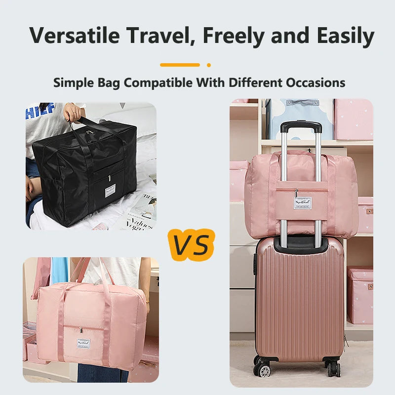 Foldable Travel Duffel Bag – Large Waterproof Carry-on for Airline Trips