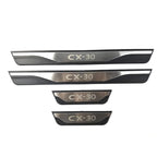 Stainless Steel Door Sill Guards – Interior Protective Scuff Plates for Mazda CX-30