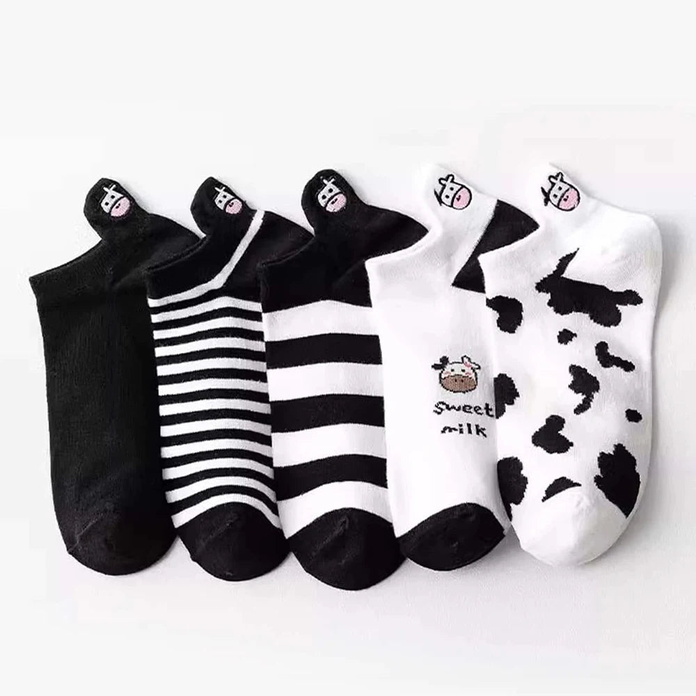 Cartoon Animal Ankle Socks – Cute Low Cut Cotton Hosiery for Women