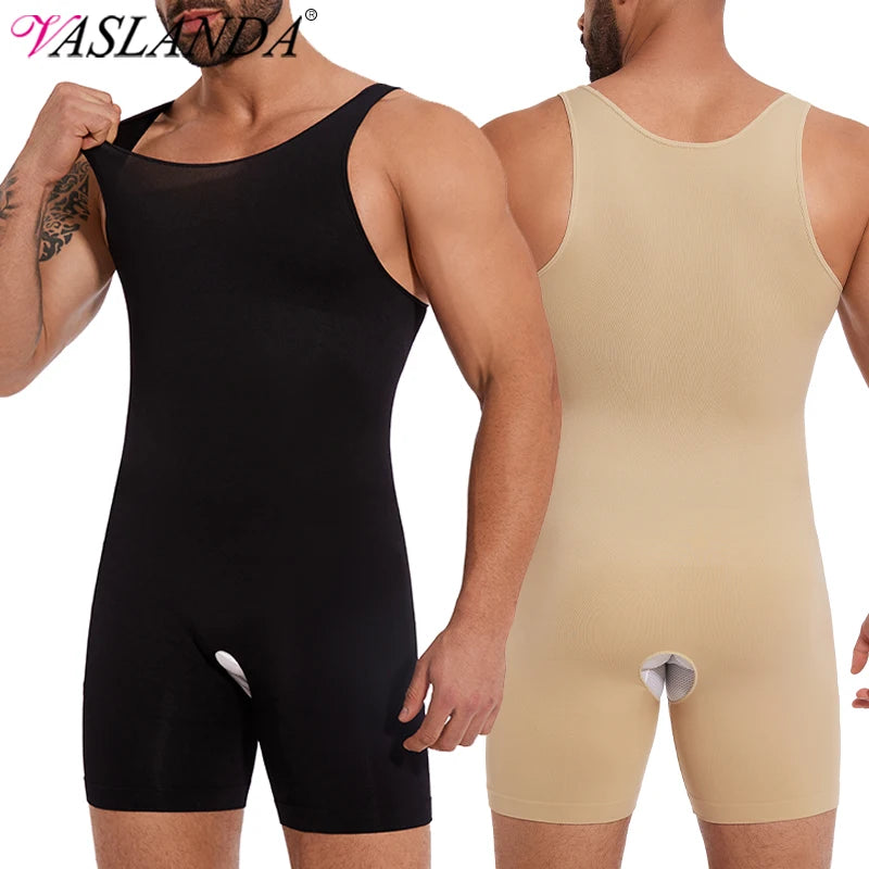 Men Full Body Shapewear – Compression Bodysuit for Tummy Control