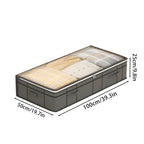 Foldable Large Underbed Storage Bag – Quilt and Clothing Organizer for Bedroom