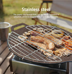 Stainless Steel Barbecue Steam Rack – Anti-Scorching Grill for Outdoor Camping
