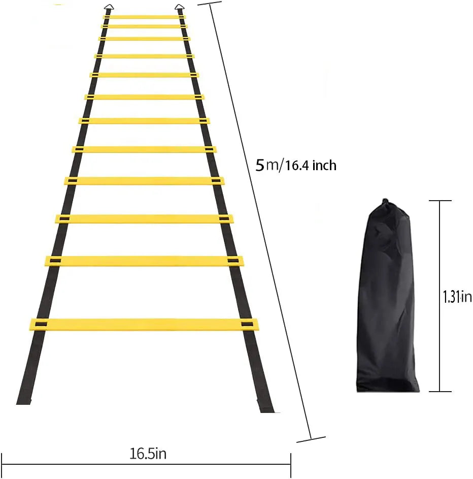 Nylon Agility Ladder – Speed Training Equipment for Sports Fitness