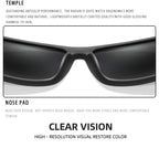 Polarized Cycling Sunglasses – UV400 Square Eyewear for Outdoor Sports