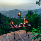 Aluminum Alloy Lantern Rack – Detachable IGT Table Stand for Camping
