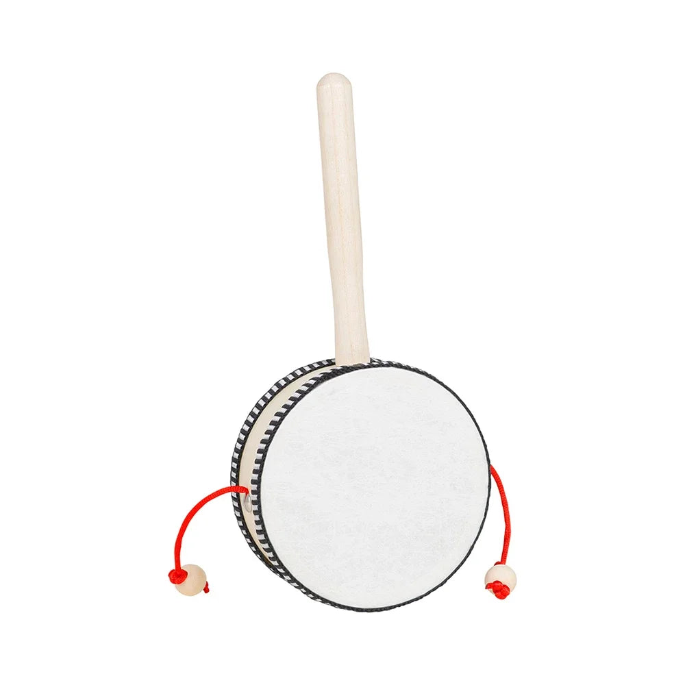4 Inch Wooden Hand Drum – Orff Percussion Instrument for Kids Musical Toys