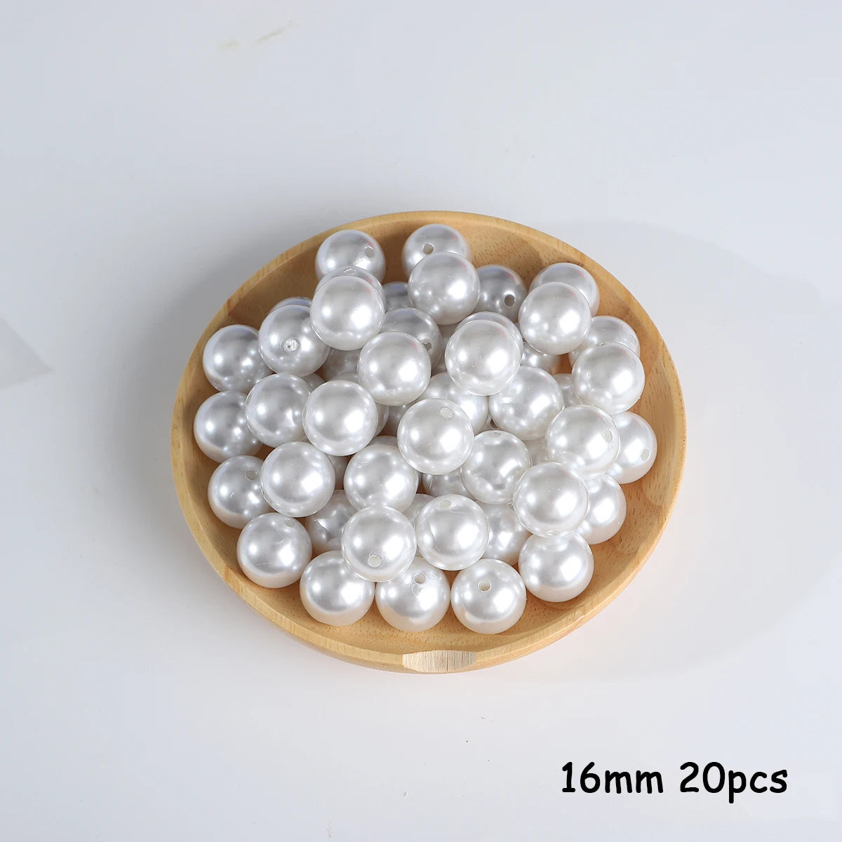 Beige ABS Imitation Pearl Beads – 3-20mm Round Spacer for Jewelry DIY Crafting