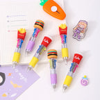 Cartoon Food Multi-Color Ballpoint Pens – Cute Stationery for School Office
