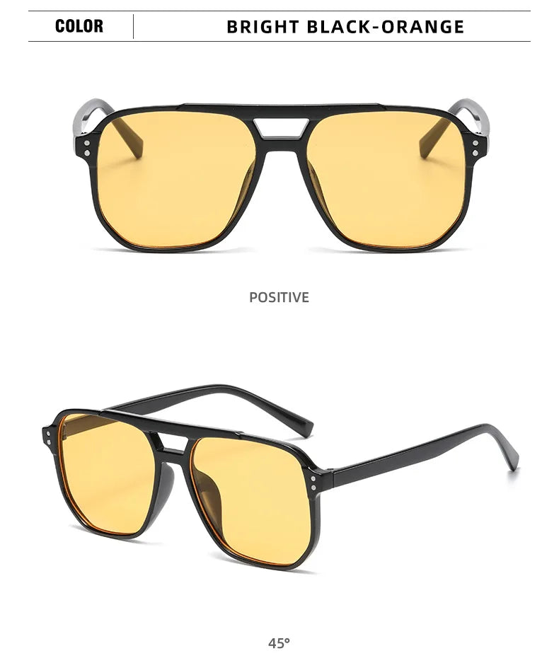 Vintage Square Mirror Sunglasses – Retro Fashion Eyewear for Women