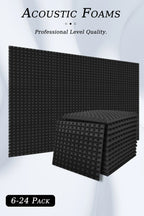 Acoustic Foam Pyramid Panels – Sound Insulation for Home Studio Recording