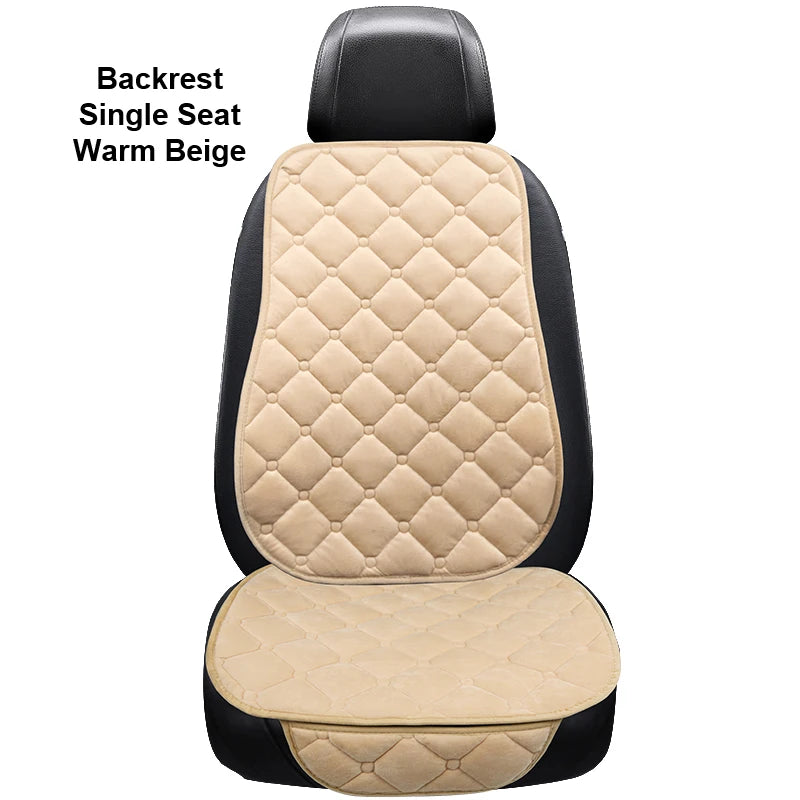 Universal Plush Car Seat Cushion – Winter Warmth for Automotive Interior