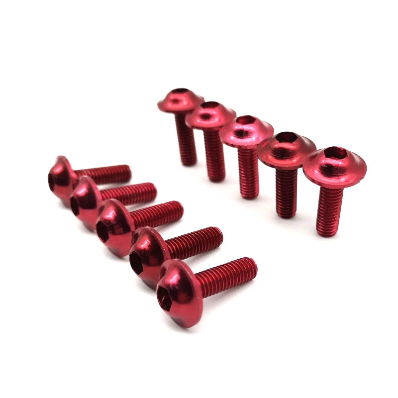 Anodised Aluminium Fairing Bolts – M6 x 20mm Hardware for Motorcycle Bodywork