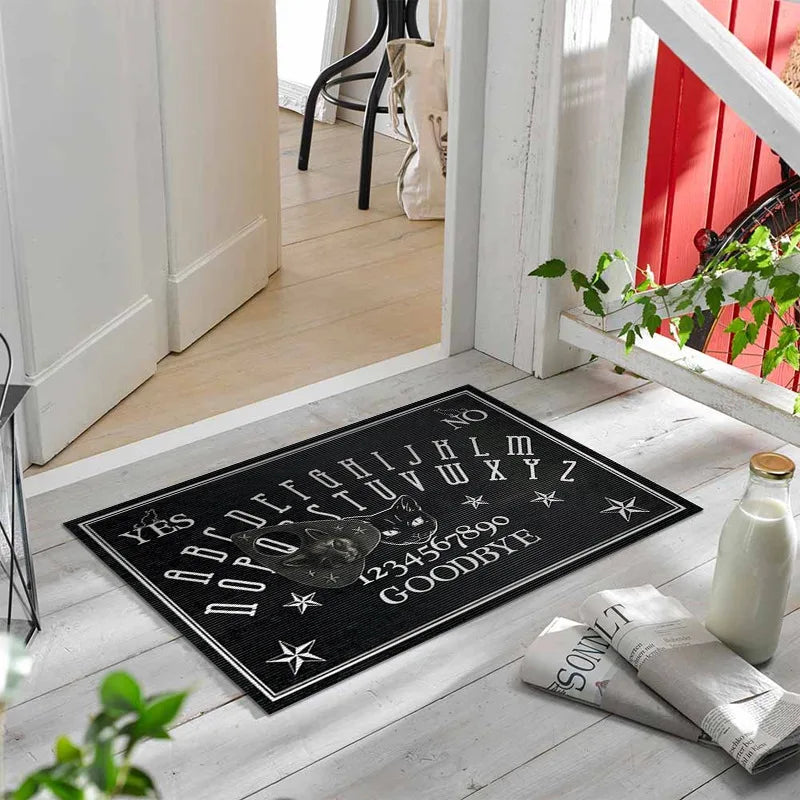 Gothic Witch Area Rug – Ouija Board Occult Decor for Home Halloween