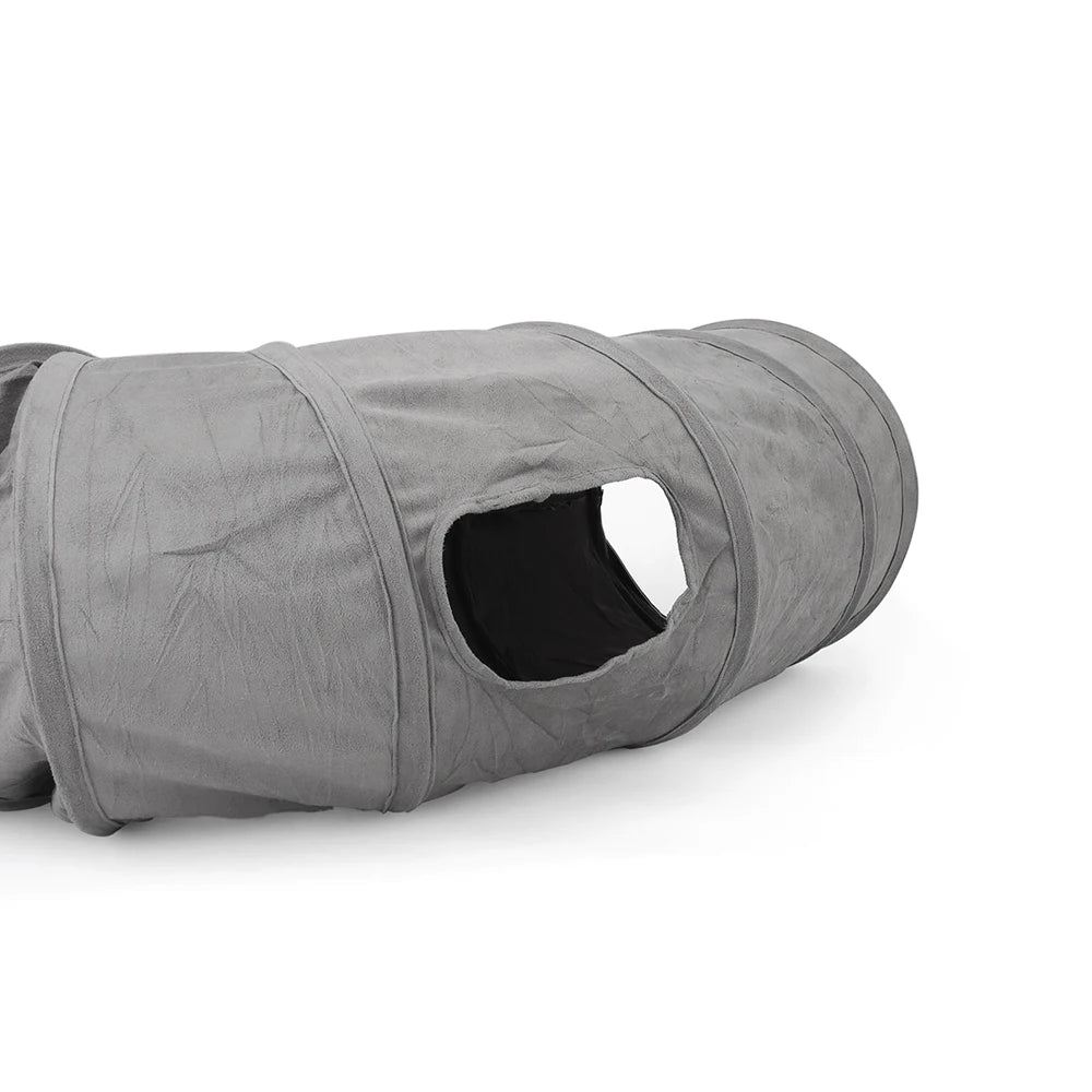 Foldable 3-Way Cat Tunnel – Collapsible Pet Play Tube for Kitten Exercise