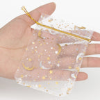 Organza Drawstring Gift Bags – 10x12cm Mesh Pouches for Wedding Party Favors