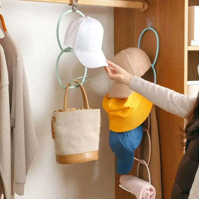 Over-the-Door Hat Rack – Wall Mount Storage Organizer for Caps and Scarves