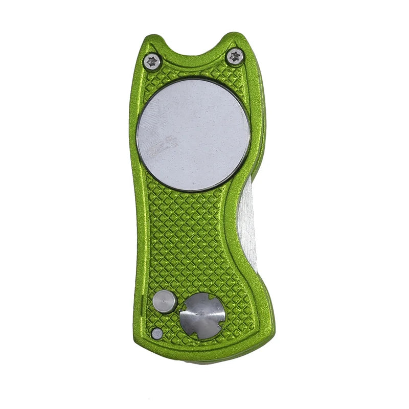 Foldable Golf Divot Tool – Groove Cleaner for Putting Green Training
