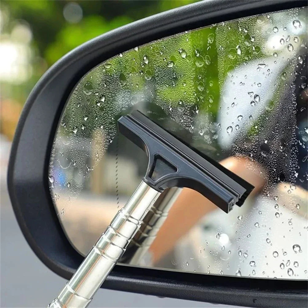 Telescopic Car Mirror Squeegee – Extendable Glass Wiper for Rain Removal