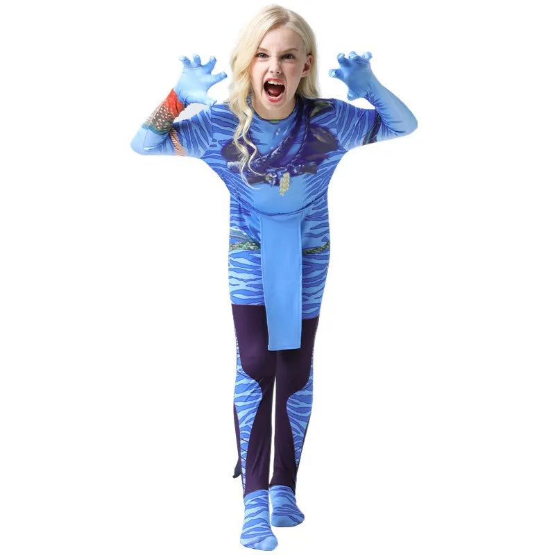 Avatar Alien Bodysuit – The Way of Water Jumpsuit for Halloween Cosplay