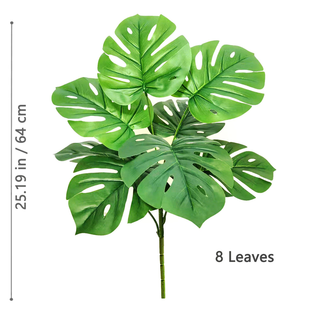 Artificial Monstera Plant – 104cm Plastic Palm Tree for Home Office Decor