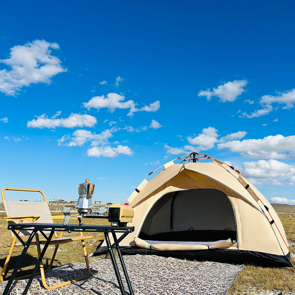 4-Person Automatic Pop-Up Tent – Rainproof Shelter for Outdoor Beach Fishing