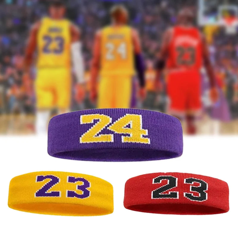 Cotton Athletic Headband – Elastic Sweatband for Gym Sports and Training