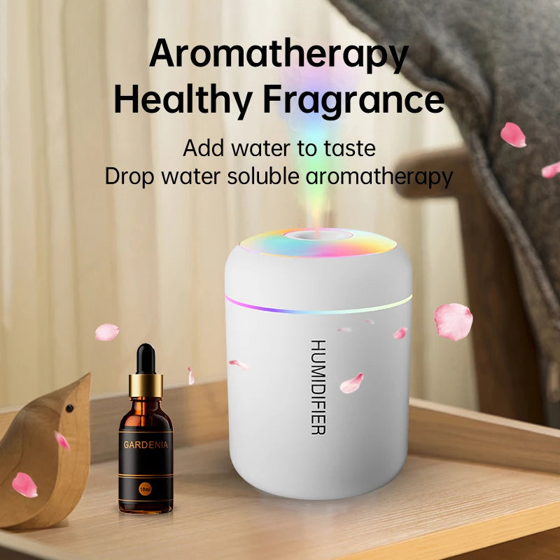 Mini USB Air Humidifier – Portable Essential Oil Diffuser for Car and Home