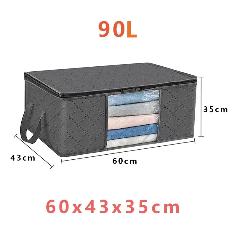 Foldable Clothes Storage Bag – Large Capacity Container for Closet Organization
