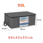 Foldable Clothes Storage Bag – Large Capacity Container for Closet Organization