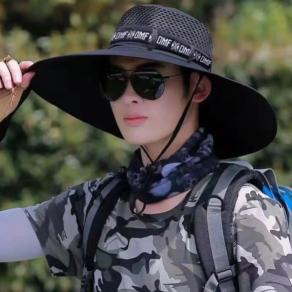 Breathable Mesh Sun Hat – Unisex UV Protection for Fishing and Hiking