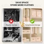Self-Compression Storage Bag – Large Capacity Duvet Organizer for Moving
