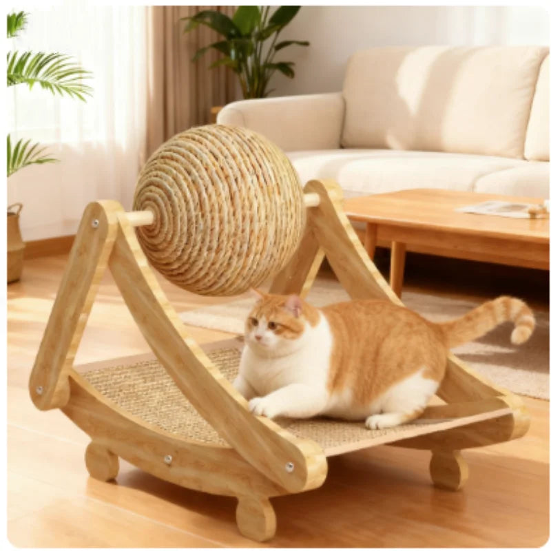 Natural Sisal Cat Scratcher – Furniture Protector for Indoor Play
