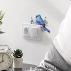 Cartoon Bird Plant Wall Decals – Decorative Vinyl Stickers for Home Decor