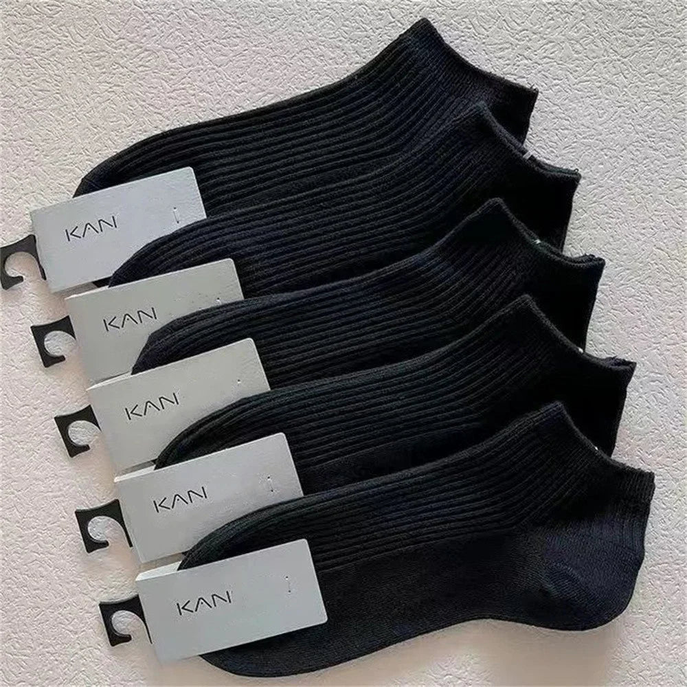 Cotton Ankle Socks – Invisible Sweat-Absorbent Socks for Women EU 36-42