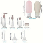 Silicone Travel Bottle Set – Refillable Liquid Containers for Toiletry Storage