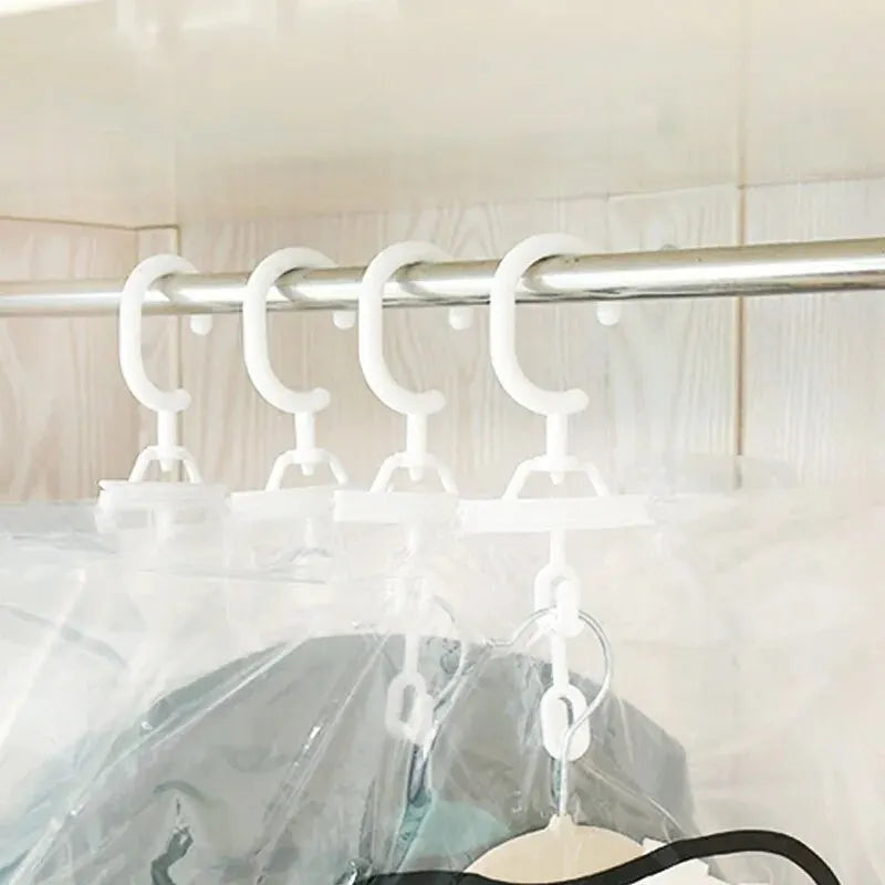 Transparent Vacuum Storage Bags – Compressed Wardrobe Organizer for Clothing
