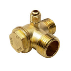 Air Compressor Check Valve – 3-Port Male Thread Connector for Pneumatic Systems