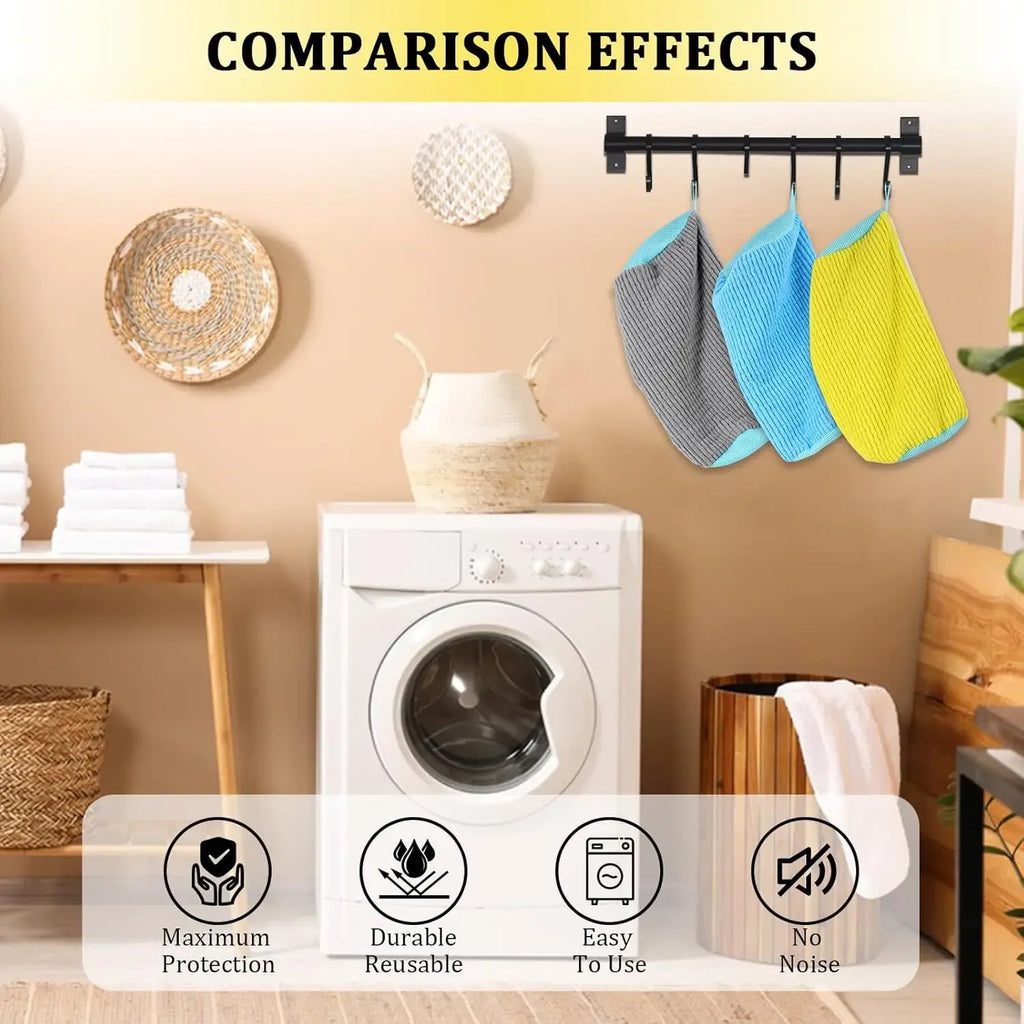 Chenille Shoe Laundry Bag – Non-Abrasive Mesh Protector for Sneaker Washing