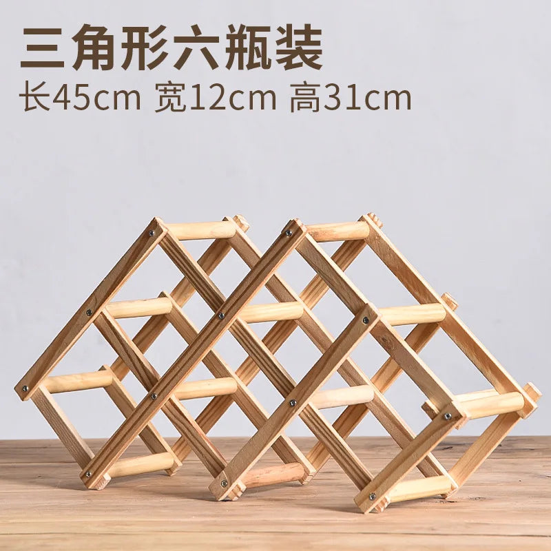 Wooden Stackable Wine Racks – Modular Storage Shelves for Home Bar Decor