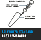 Ball Bearing Fishing Swivels – Stainless Steel Coastlock for Saltwater Angling