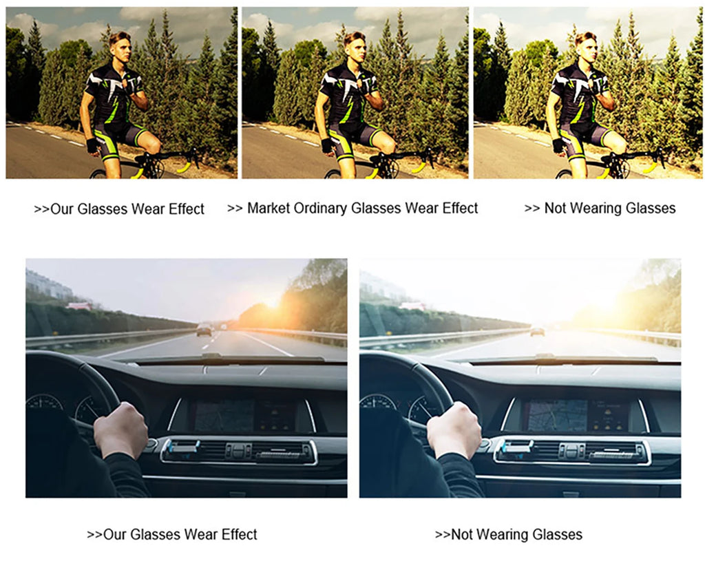 Polarized Cycling Sunglasses – UV400 Square Eyewear for Outdoor Sports