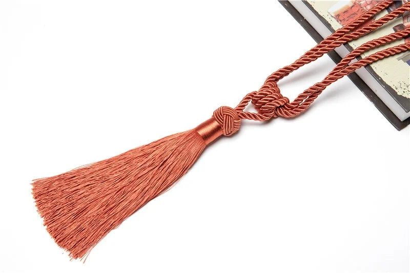 Handmade Tassel Curtain Tieback – Decorative Drapery Holdback for Home Decor