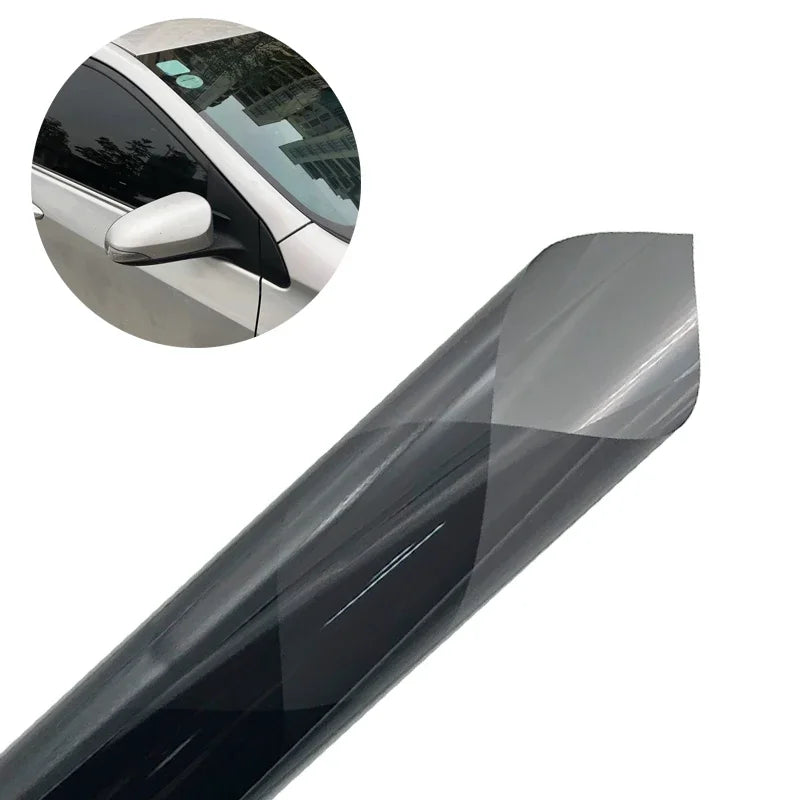 Self-Adhesive Window Tint Film – Black UV Privacy Protector for Auto and Home